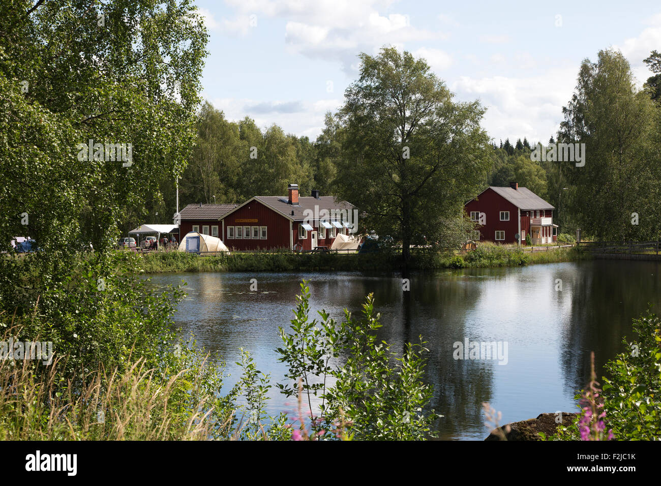 Glaskogen Camping, Glaskogen Nature Reserve, Varmland, Sweden Stock Photo