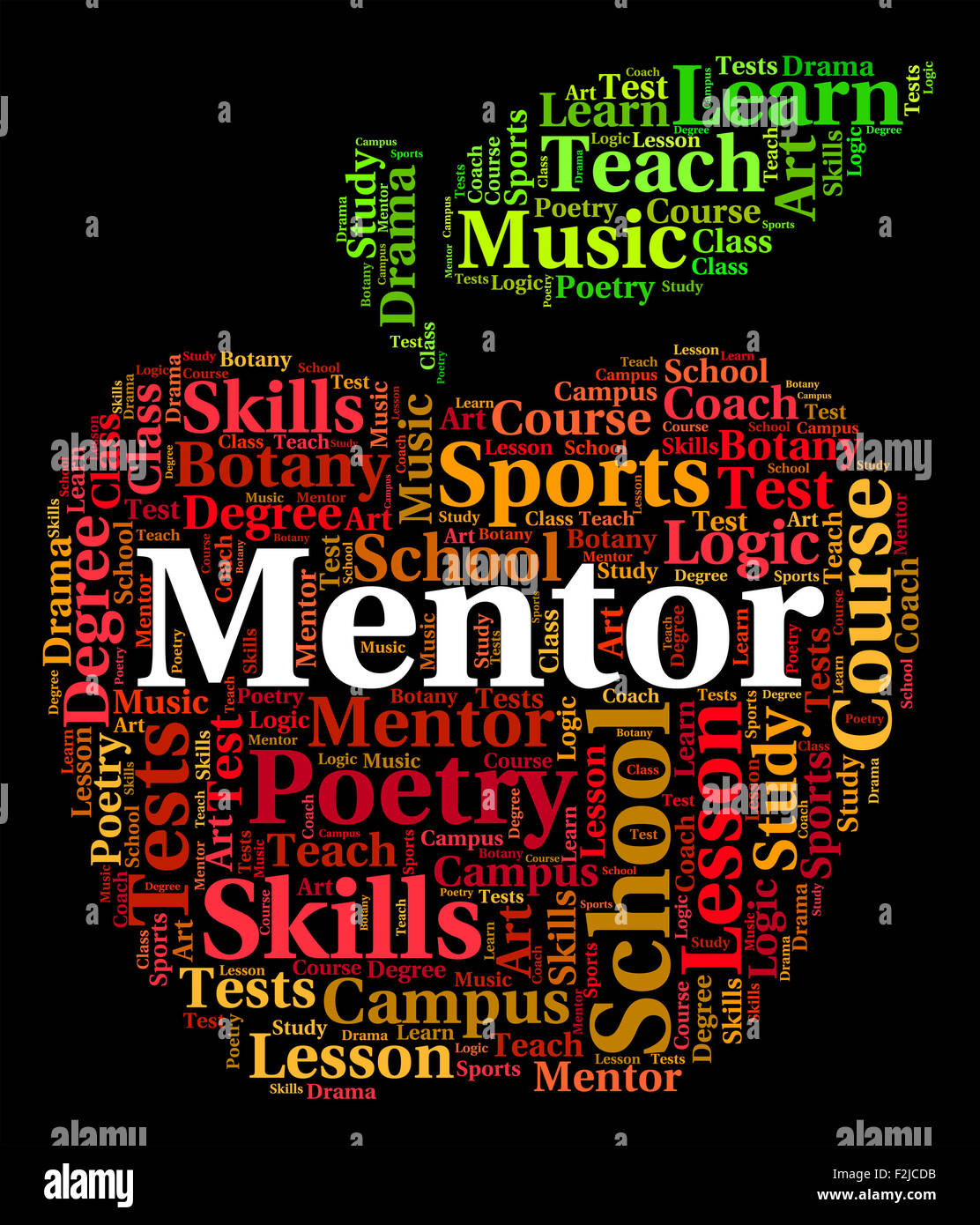 Mentor Word Meaning Adviser Mentors And Mentoring Stock Photo Alamy