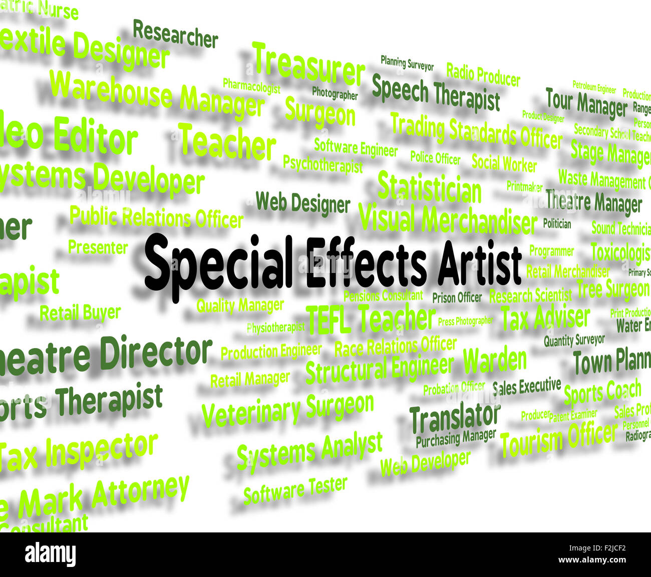 Special Effects Artist Showing Employee Drawing And Jobs Stock Photo