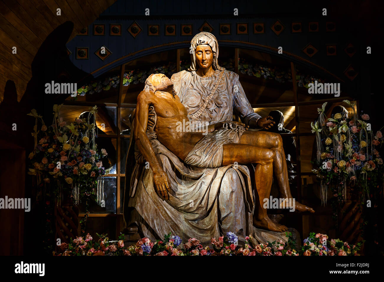 Jesus Wood Carving Stock Photo - Alamy