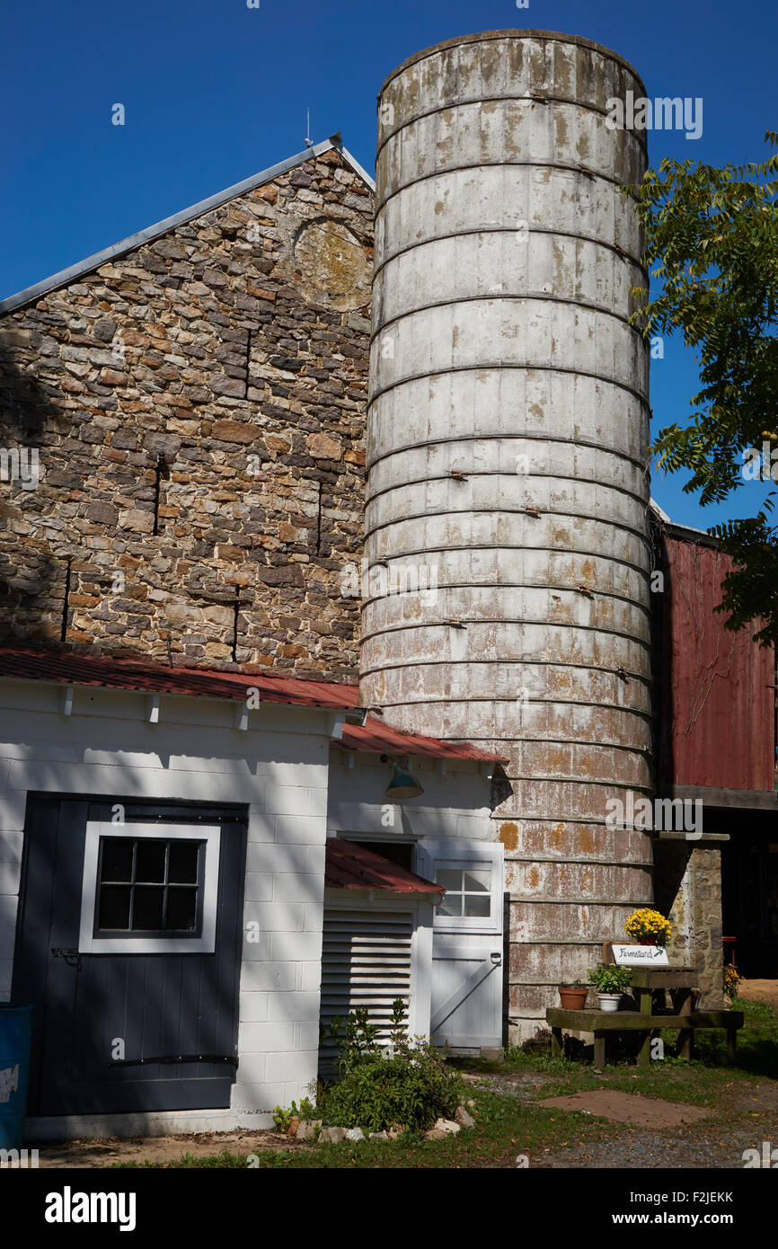 Valley Milkhouse, a farm and cheese shop in Oley, Pennsylvania, USA Stock Photo
