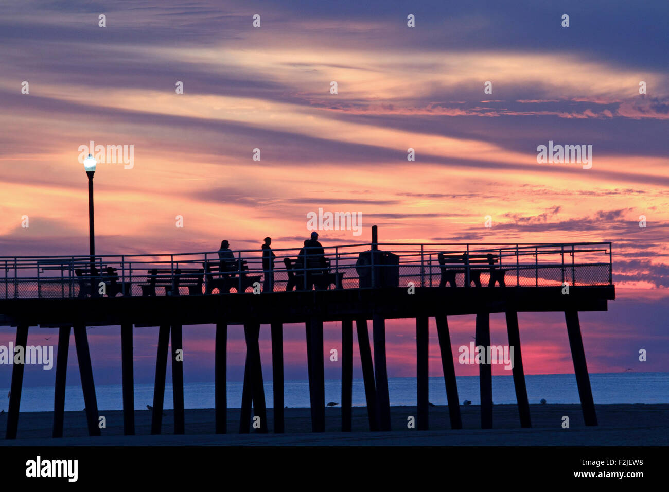The Wildwood Crest pier at sunrise, Wildwood Crest, NJ, USA Stock Photo -  Alamy