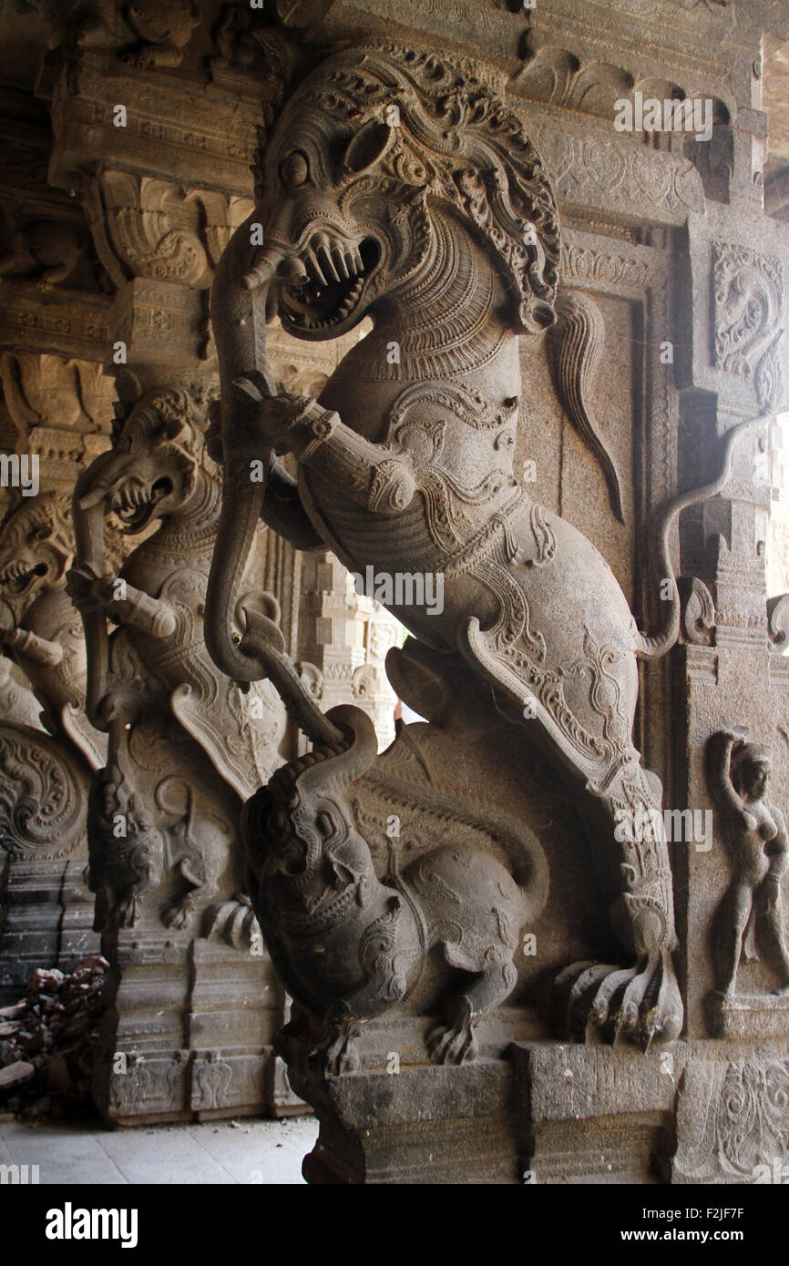 Indian temple sculpture Stock Photo Alamy