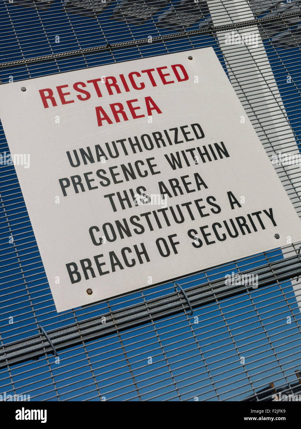 Restricted area sign hi-res stock photography and images - Alamy