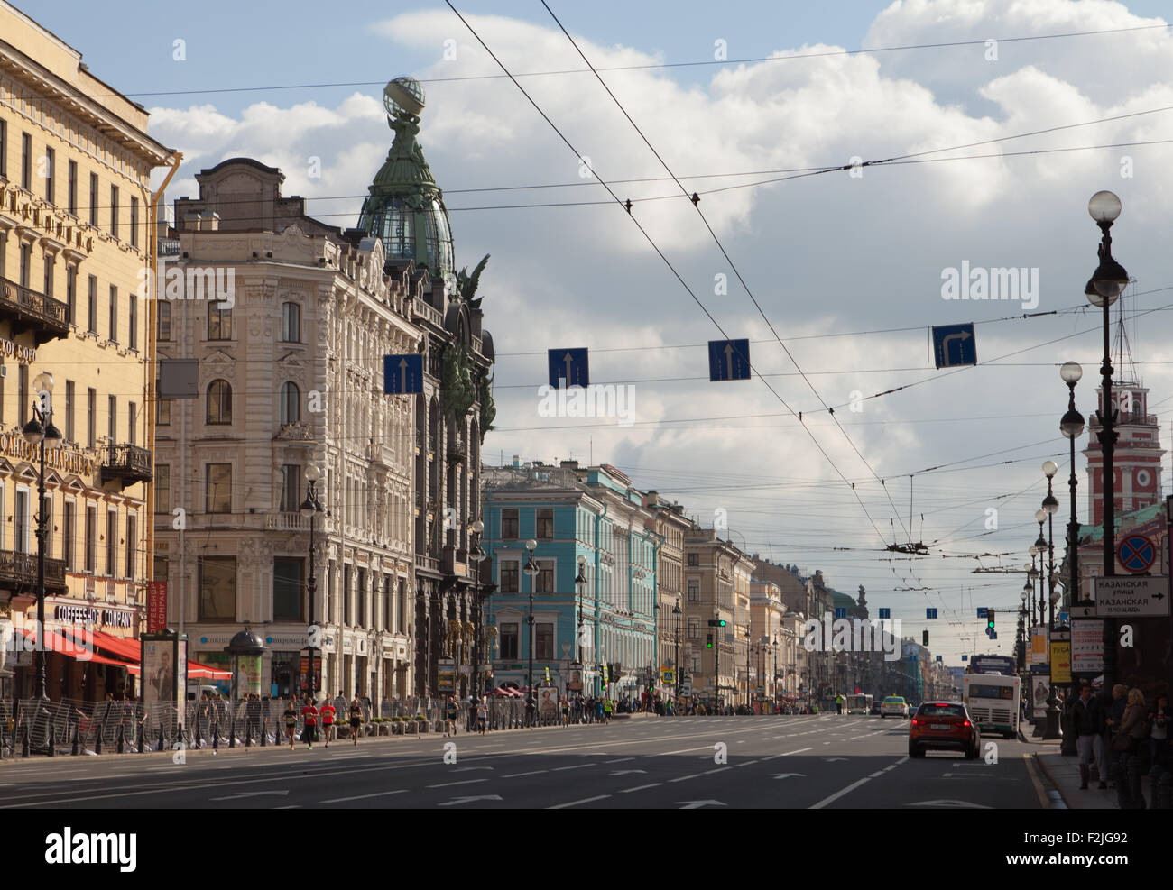 Singer House, Nevsky Prospect, St. Petersburg, Russia Stock Photo Alamy