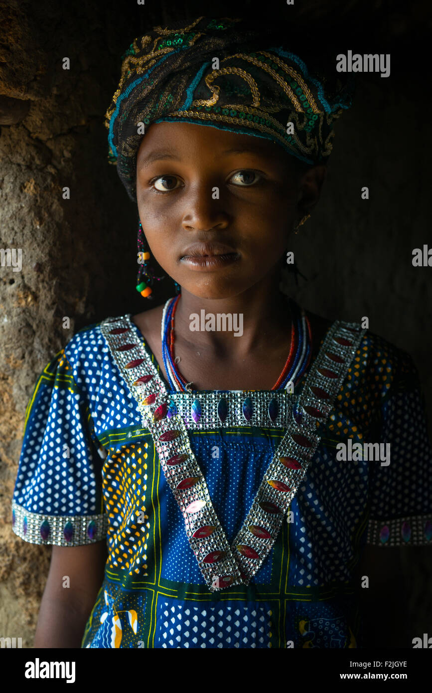 young tribe girl africa Benin, West Africa, Taneka-Koko, a young fulani peul tribe girl Stock Photo  - Alamy