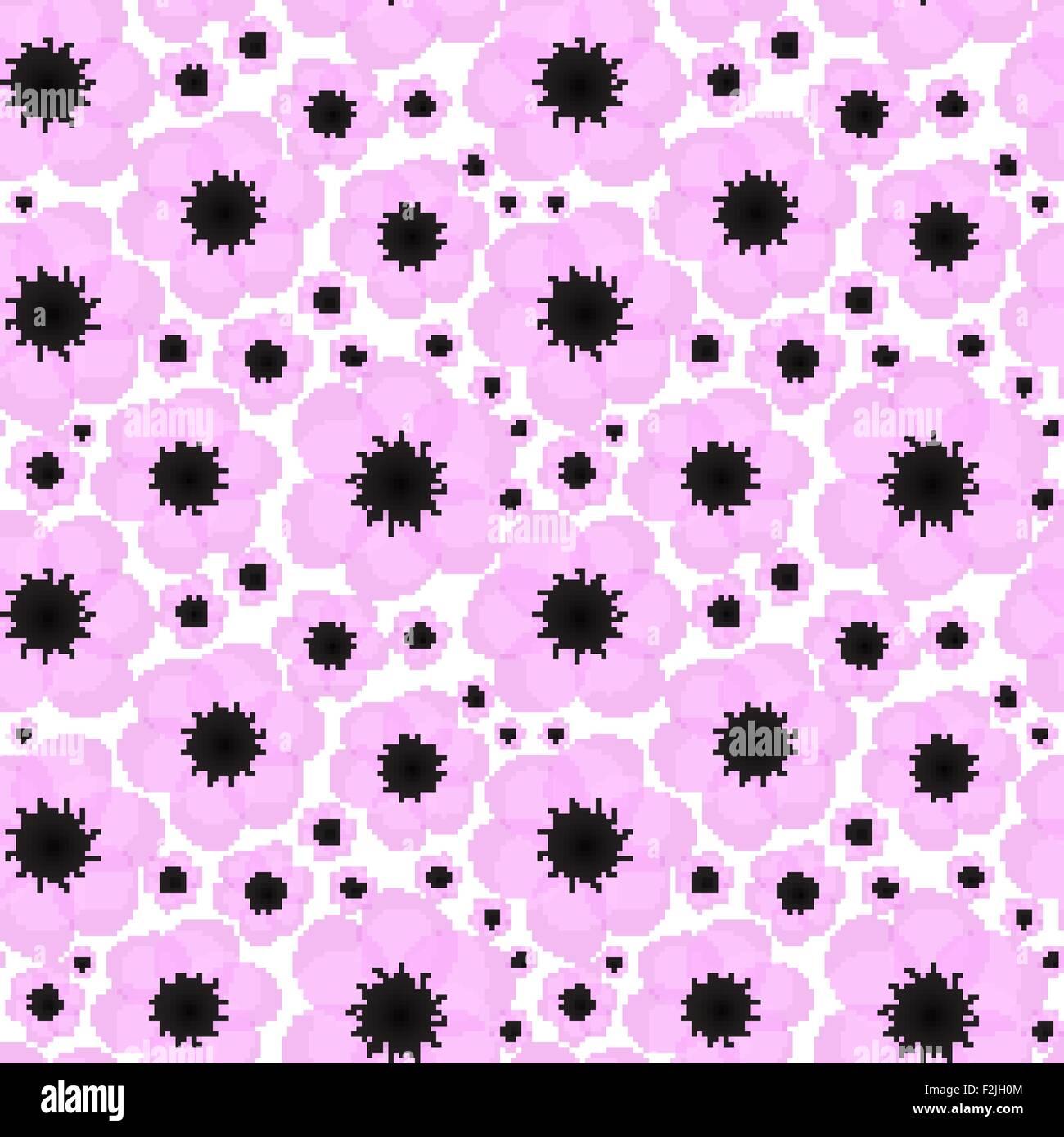 Floral Seamless Pattern Background Vector Illustration Stock Vector ...