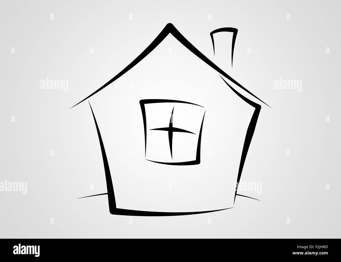 House art illustration icon Stock Photo Alamy
