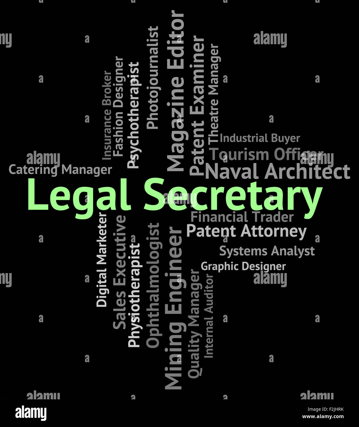 Legal Secretary Representing Queen's Counsel And Position Stock Photo