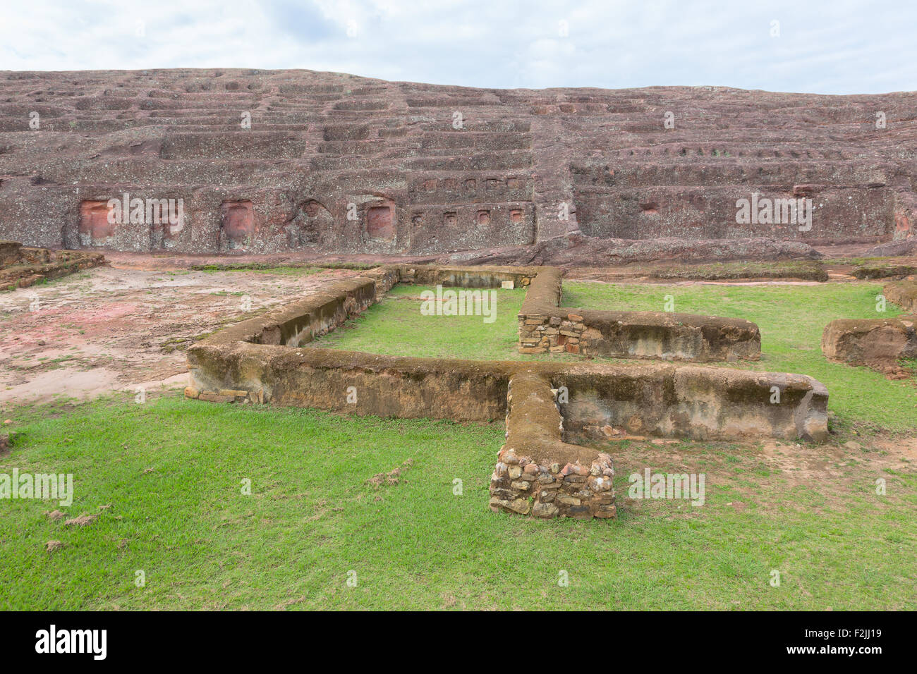 Archaeological site El Fuerte de Samaipata (Fort Samaipata) Stock Photo