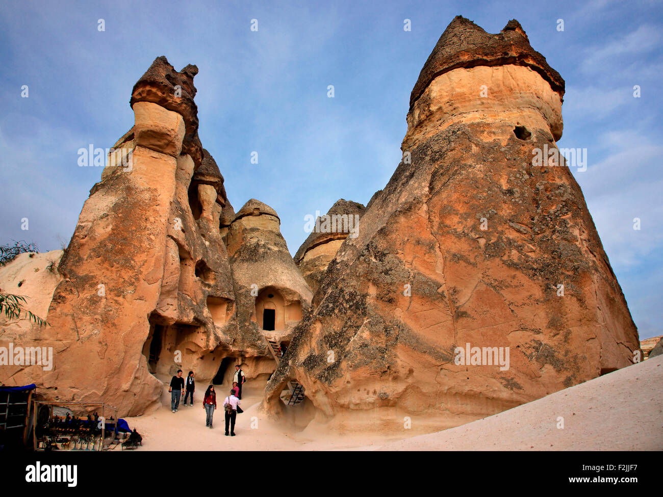 Fairy chimneys in Pasabag, Peribacalari Vadisi, Cappadocia, Turkey Stock Photo