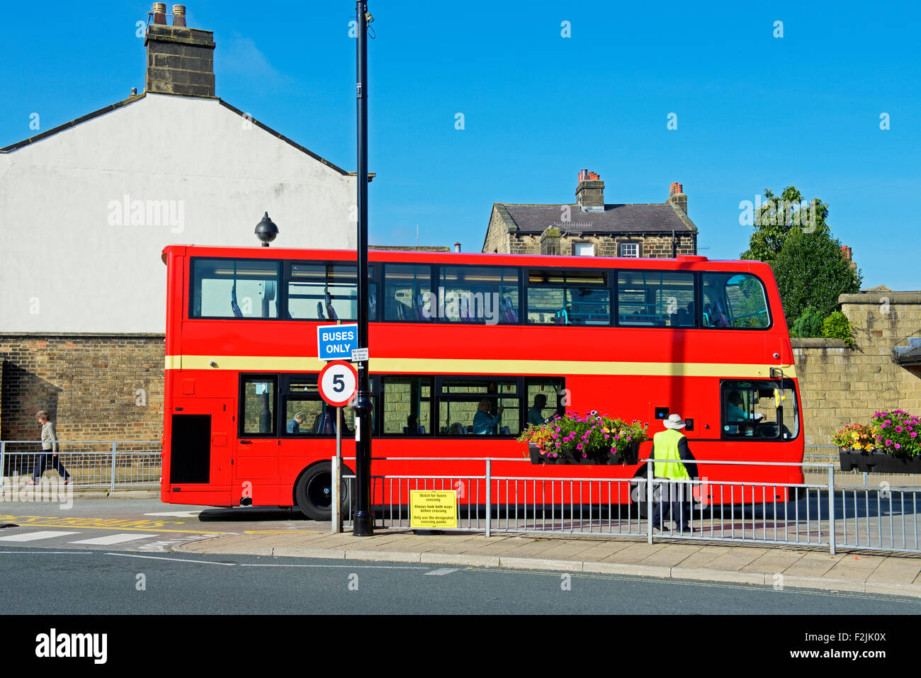 Bus at Otley Bus Station, West Yorkshire, England UK Stock Photo Alamy