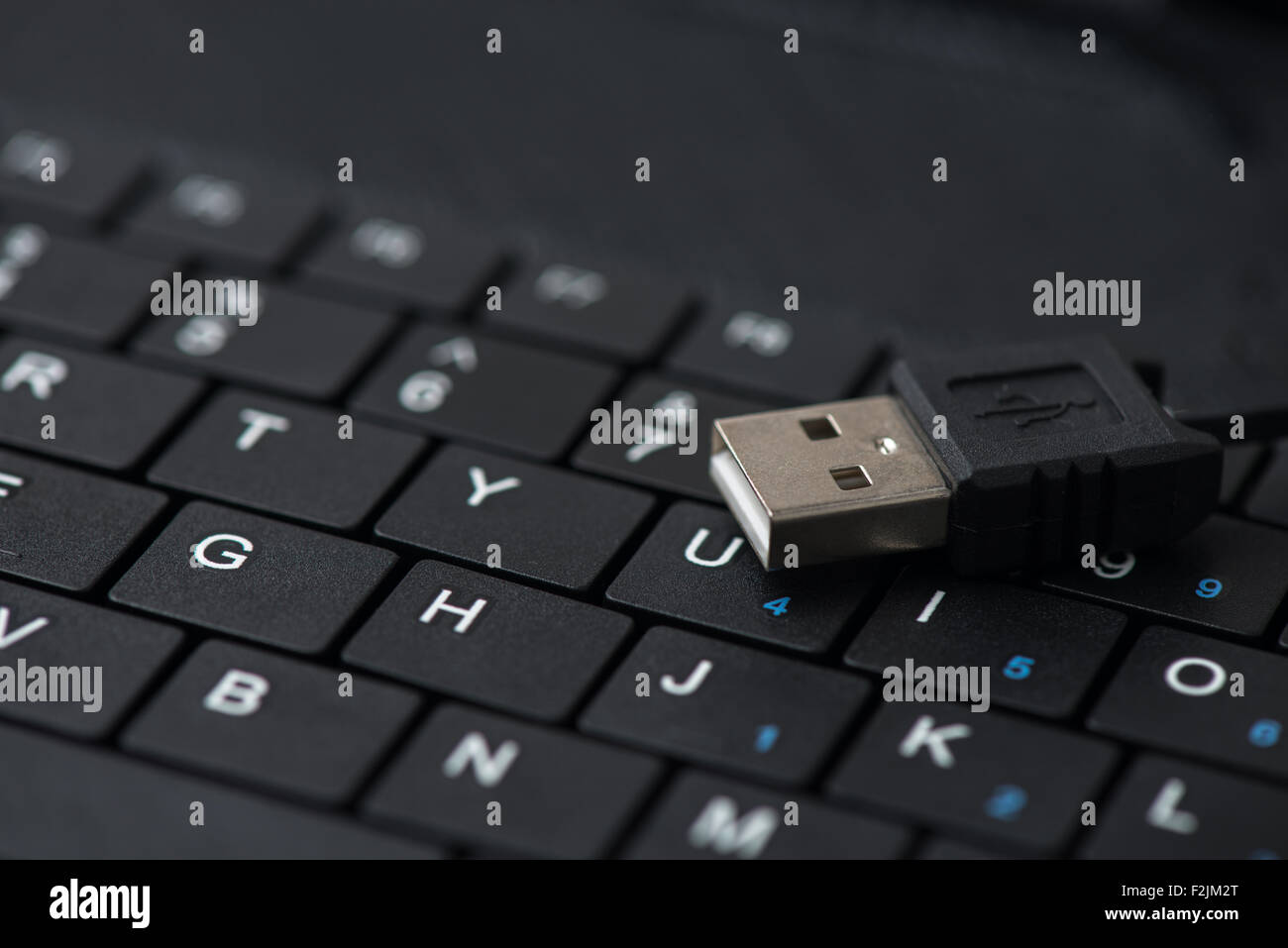 USB Computer Keyboard Stock Photo