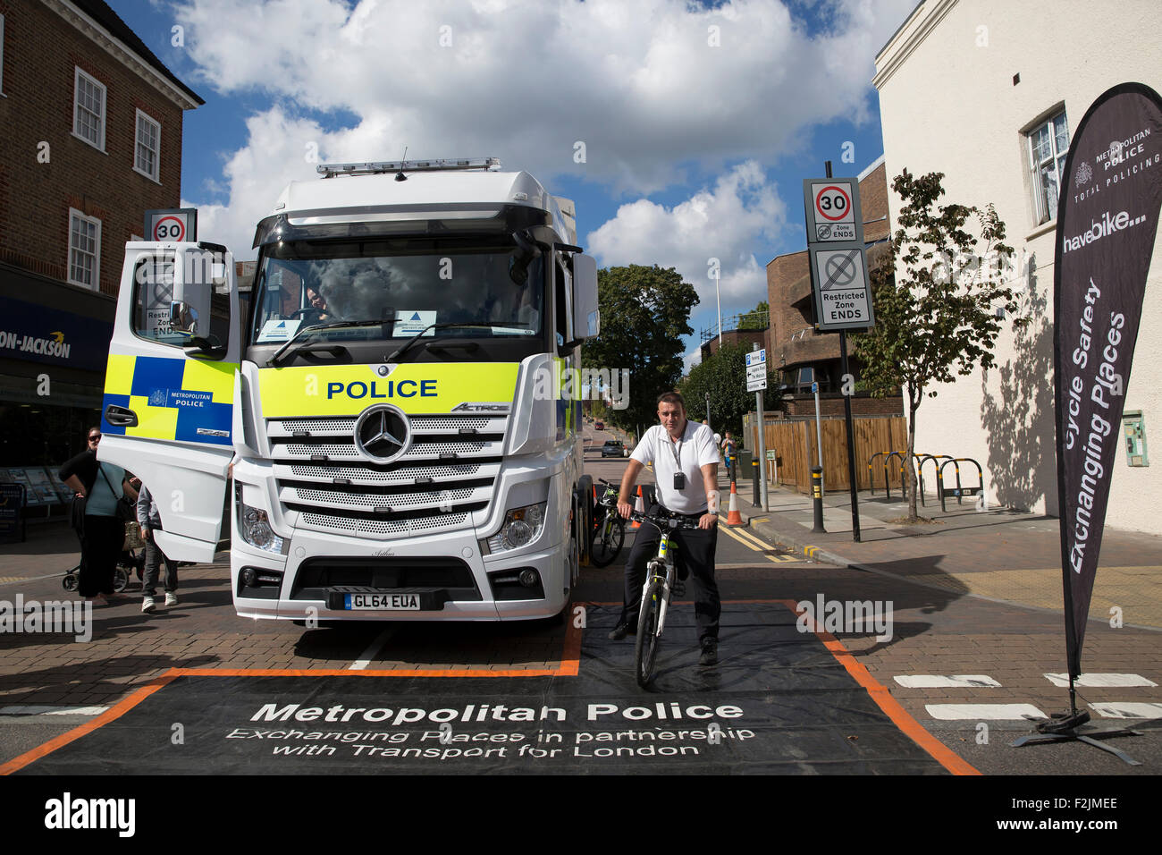 Orpington,UK,20th September 2015,Cycle Task Force Road Safety Team