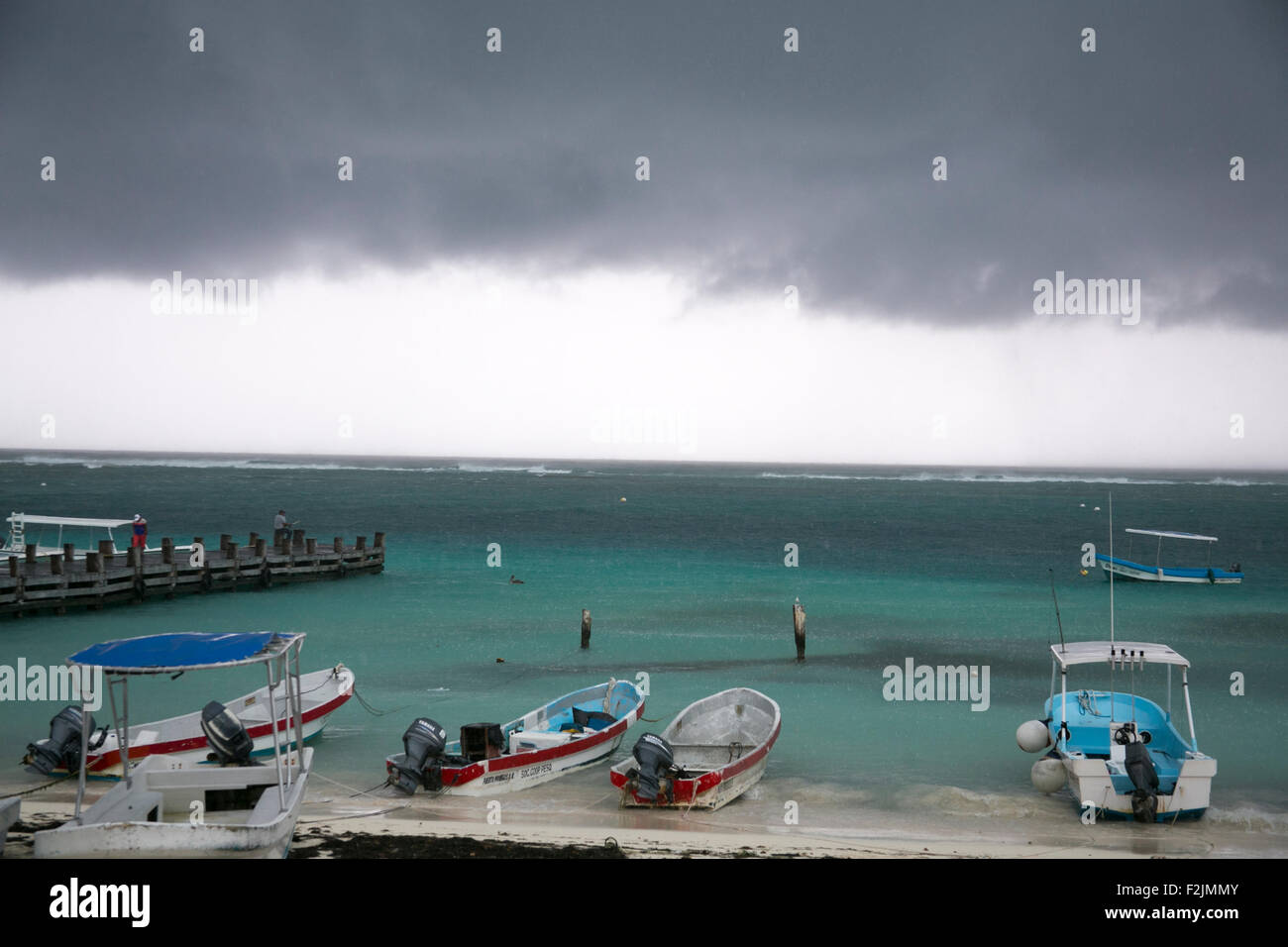 The sea in Puerto Morelos, Mexico Stock Photo Alamy