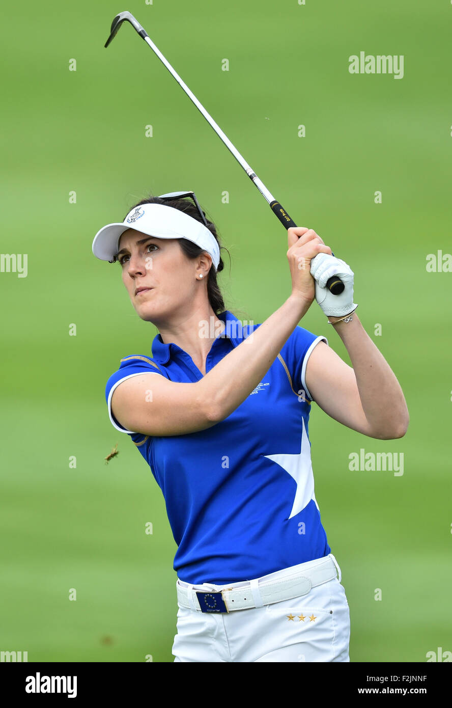 St. LeonRot, Germany. 20th Sep, 2015. German golfer Sandra Gal of Team