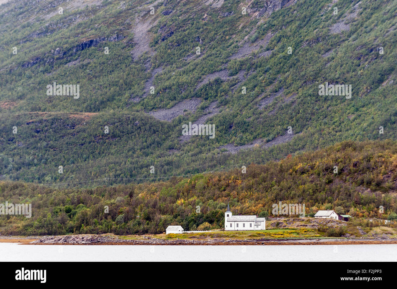 Church in Northern Norway Stock Photo