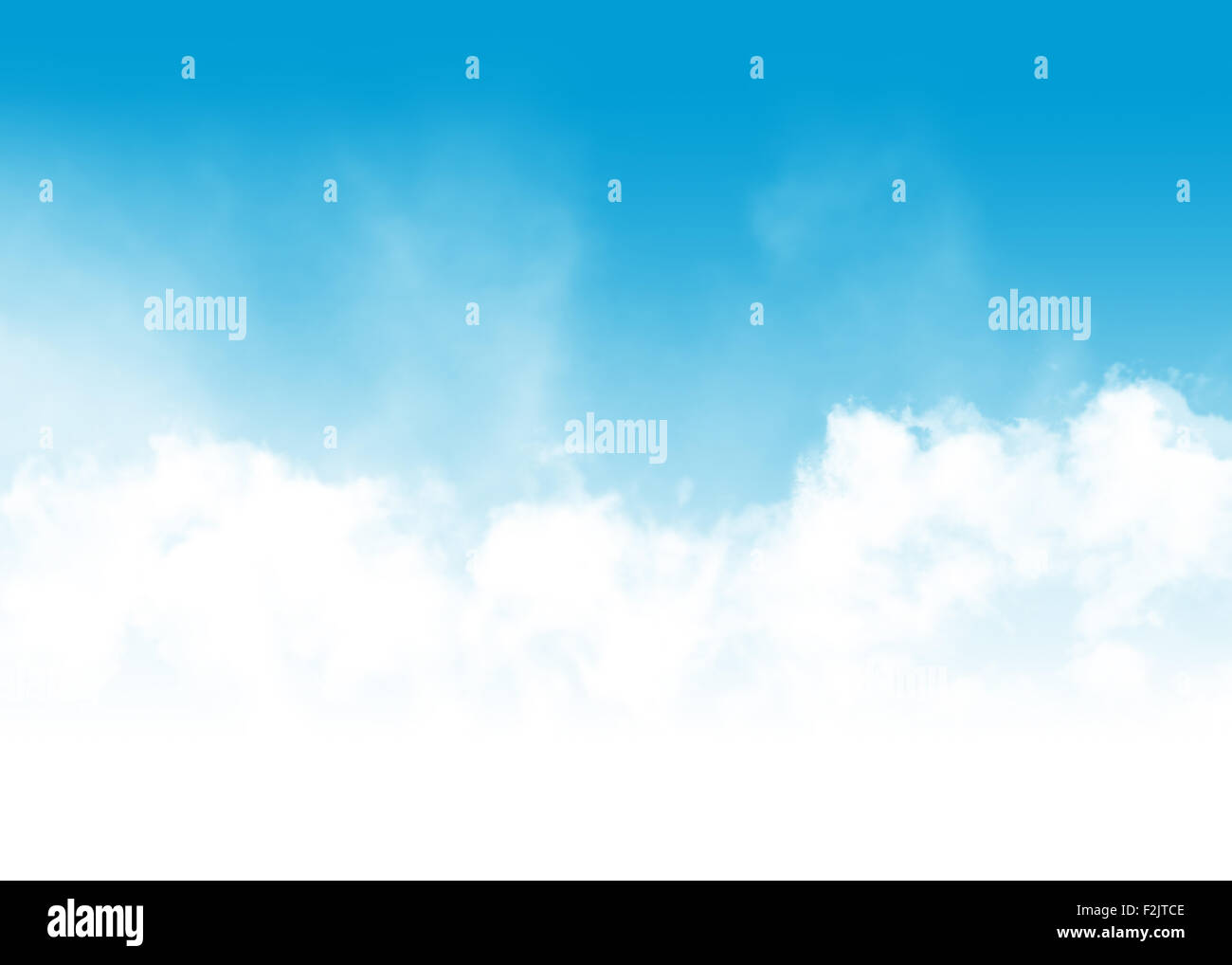 Blue sky and clouds abstract background illustration with copy space ...