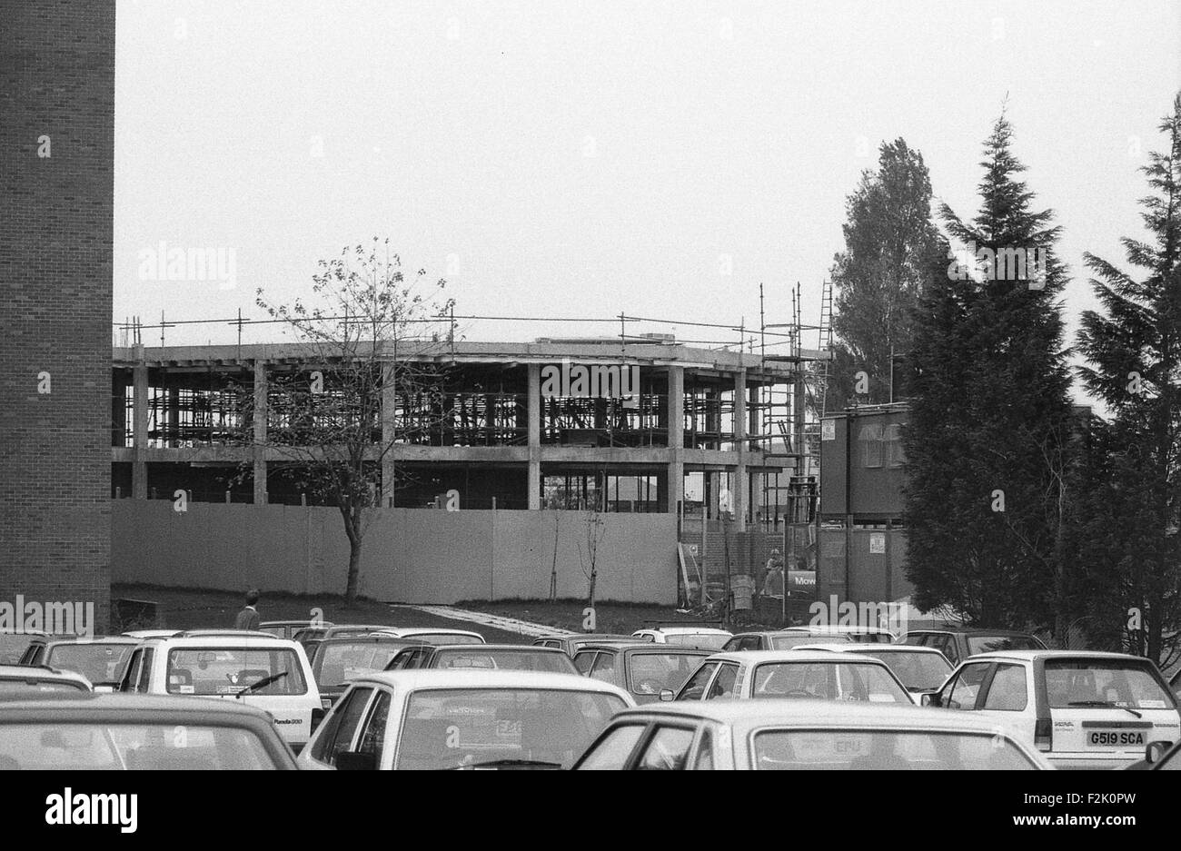 The Council Office Extension being built at Ellesmere Port in 1990