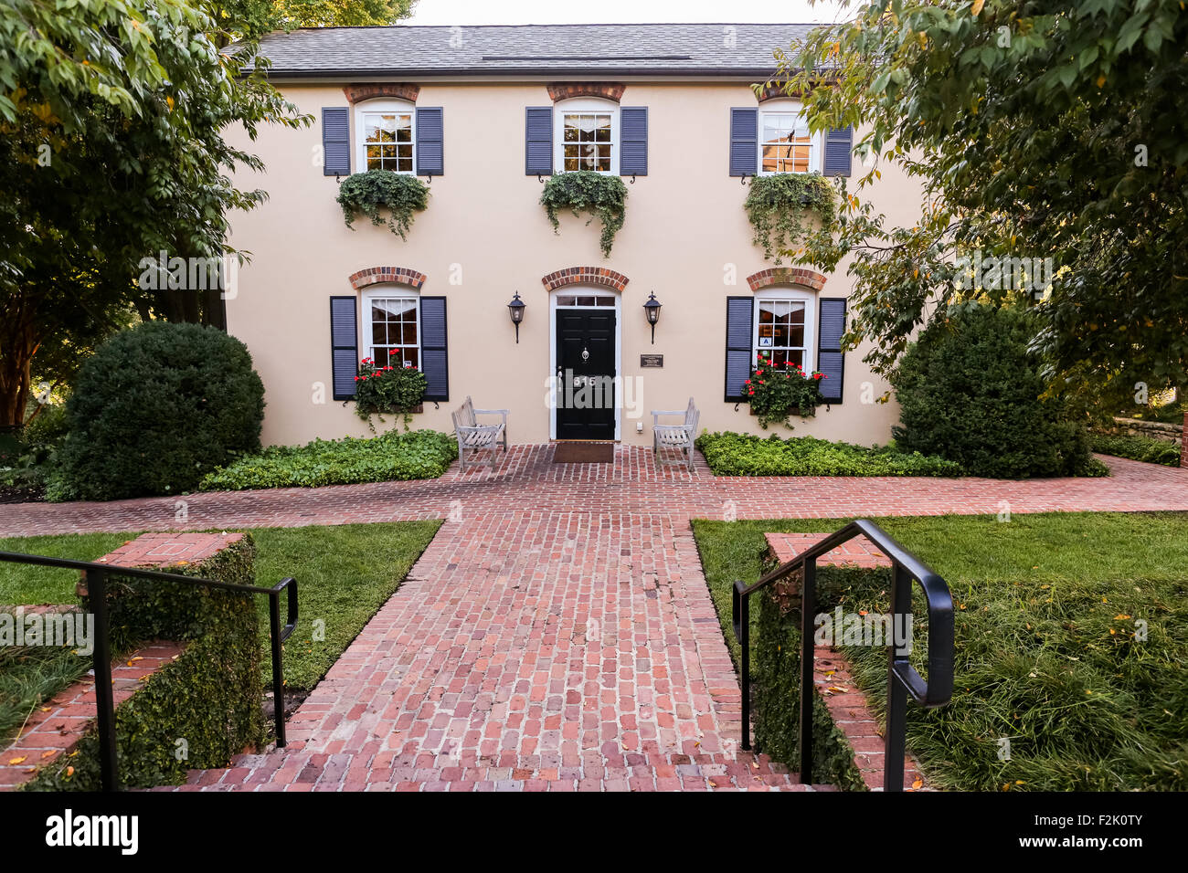 Mary's at Falls Cottage restaurant outdoor dining along Main Street in downtown Greenville