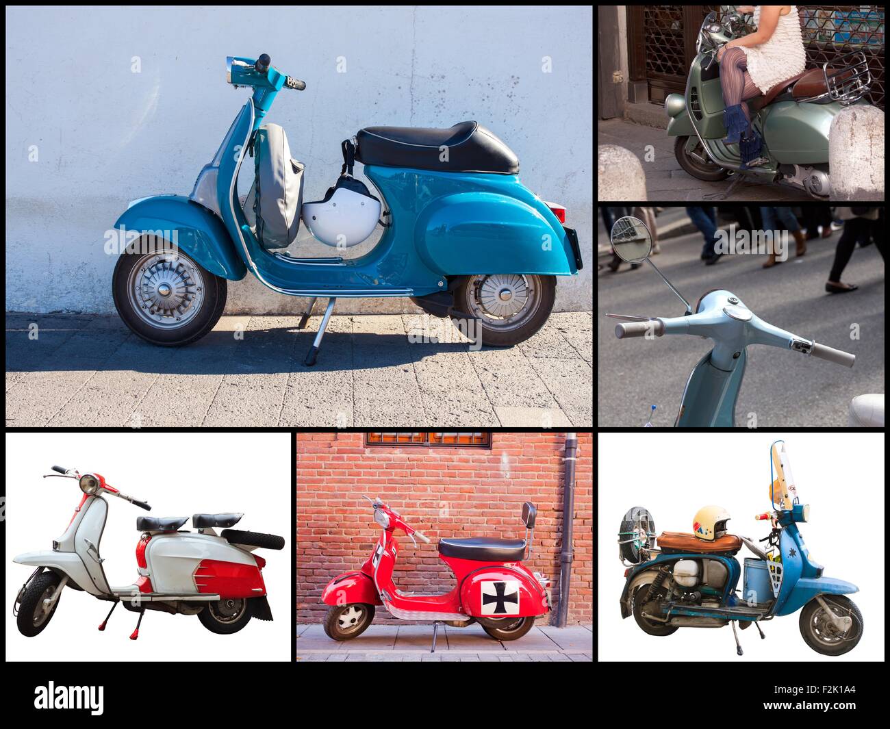 View of the Vespa famous Italian scooter Stock Photo Alamy