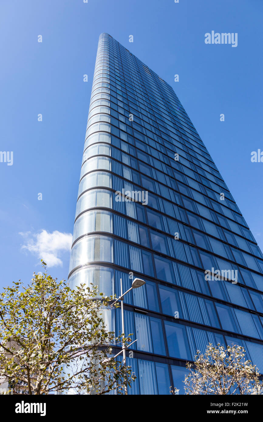 20th September 2015 - construction site of the nearly finished Lexicon in Old Street - new residential high-rise Stock Photo