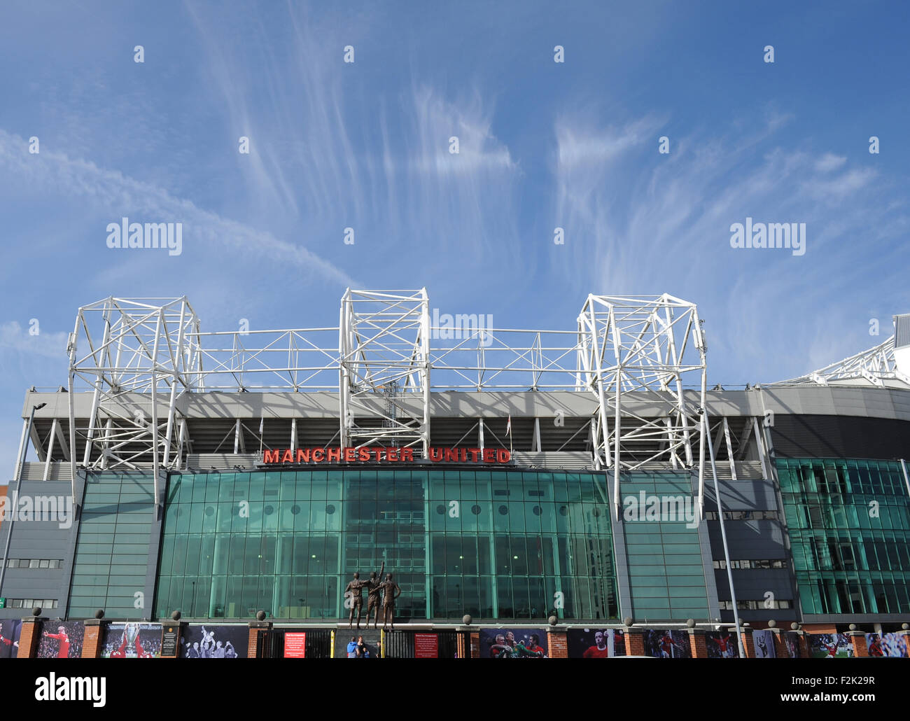 Manchester United Football Club Stadium Old Trafford, Manchester Stock Photo