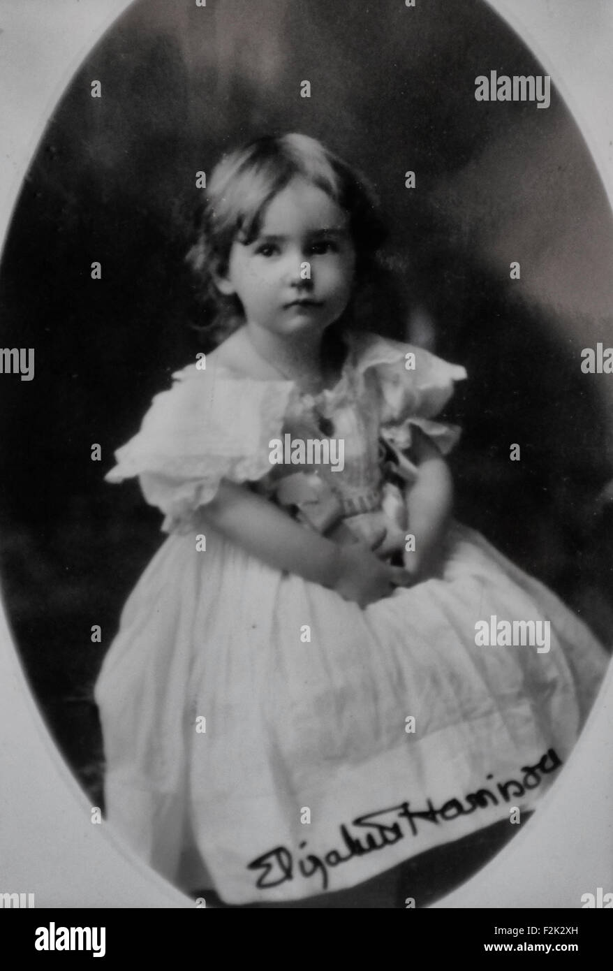 Elizabeth Harrison - daughter of former President Benjamin Harrison and Mary Scott Lord Harrison, circa 1900 Stock Photo