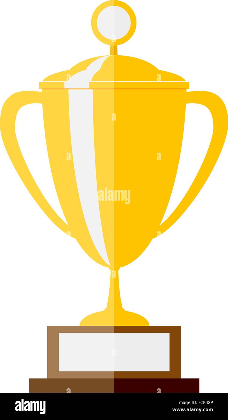 Vector illustration of gold trophy Stock Vector Image & Art - Alamy