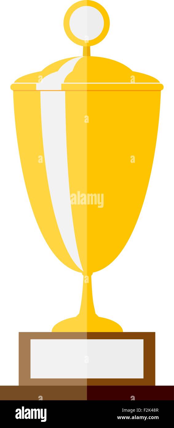 Vector illustration of gold trophy Stock Vector Image & Art - Alamy