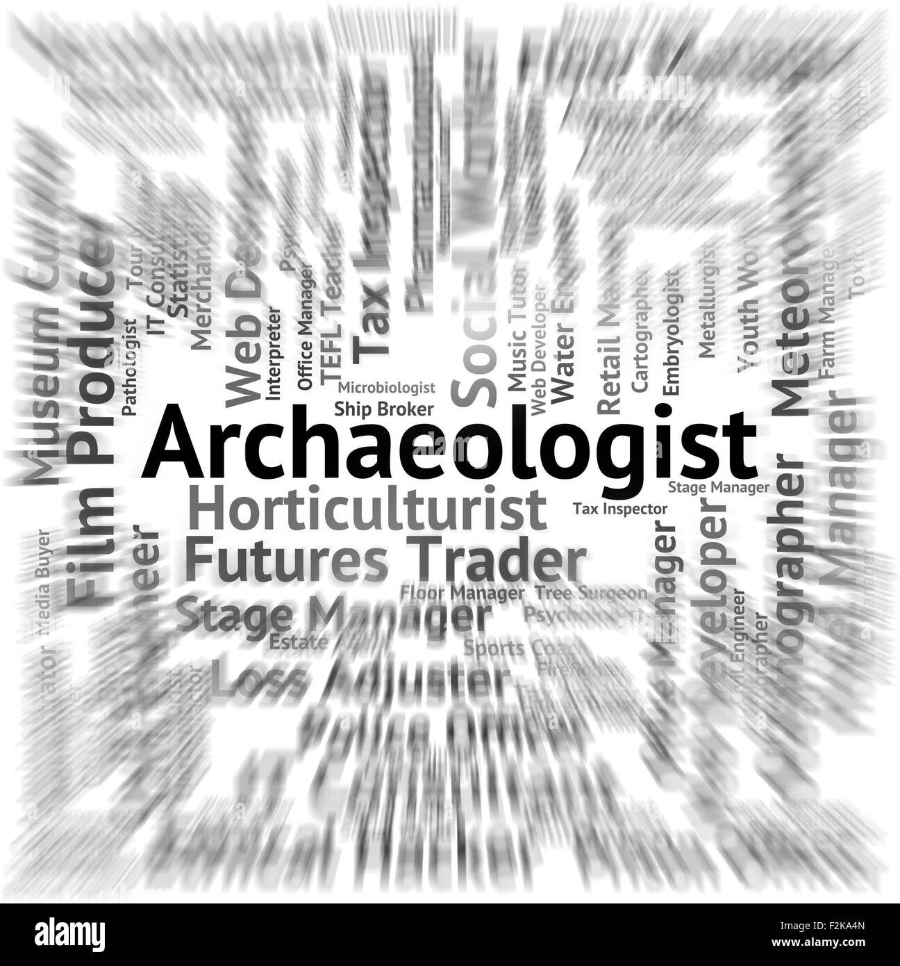 Archaeologist Job Representing Text Career And Archaeologists Stock
