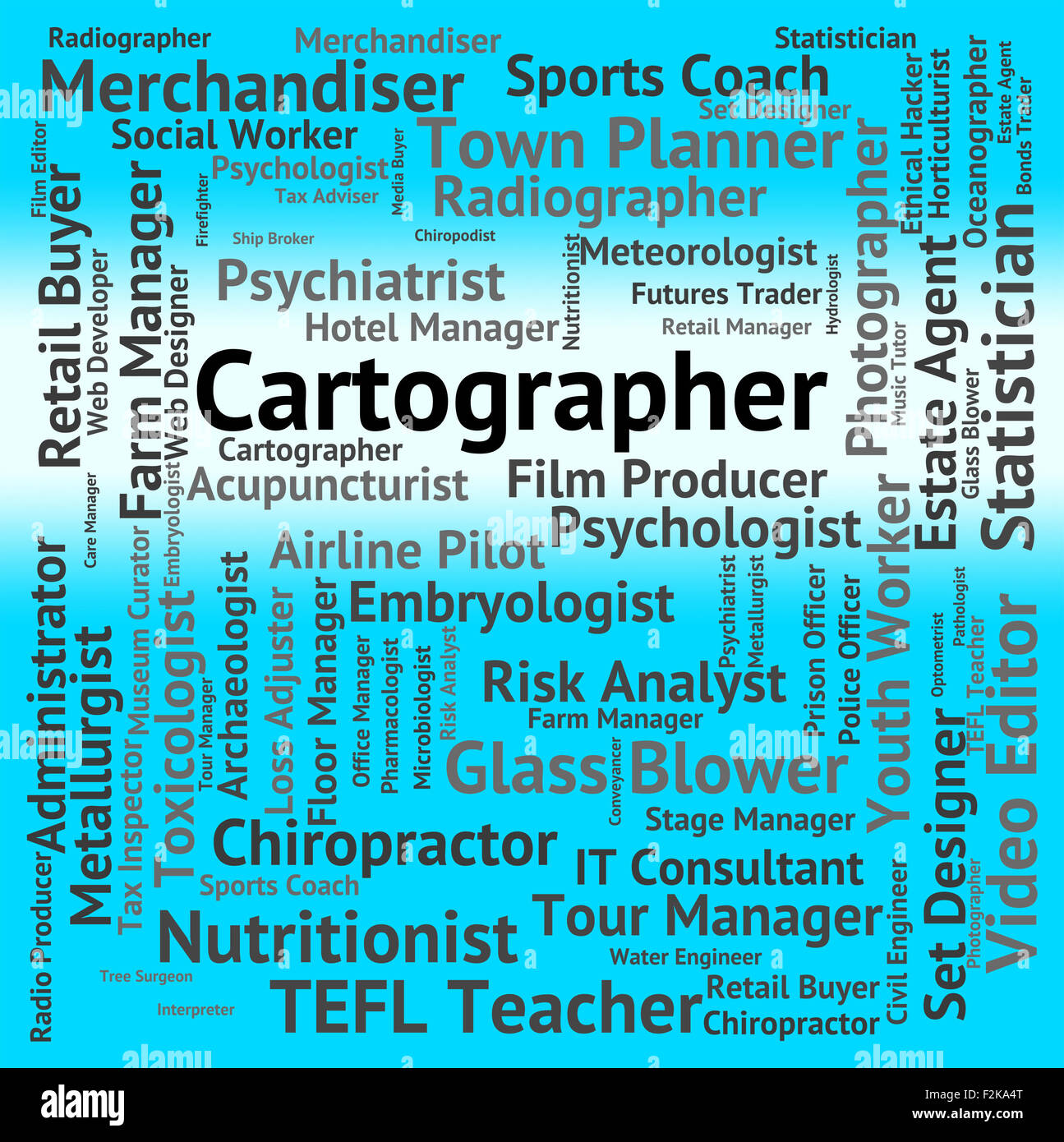 Cartographer Job Meaning Position Map And Work Stock Photo Alamy
