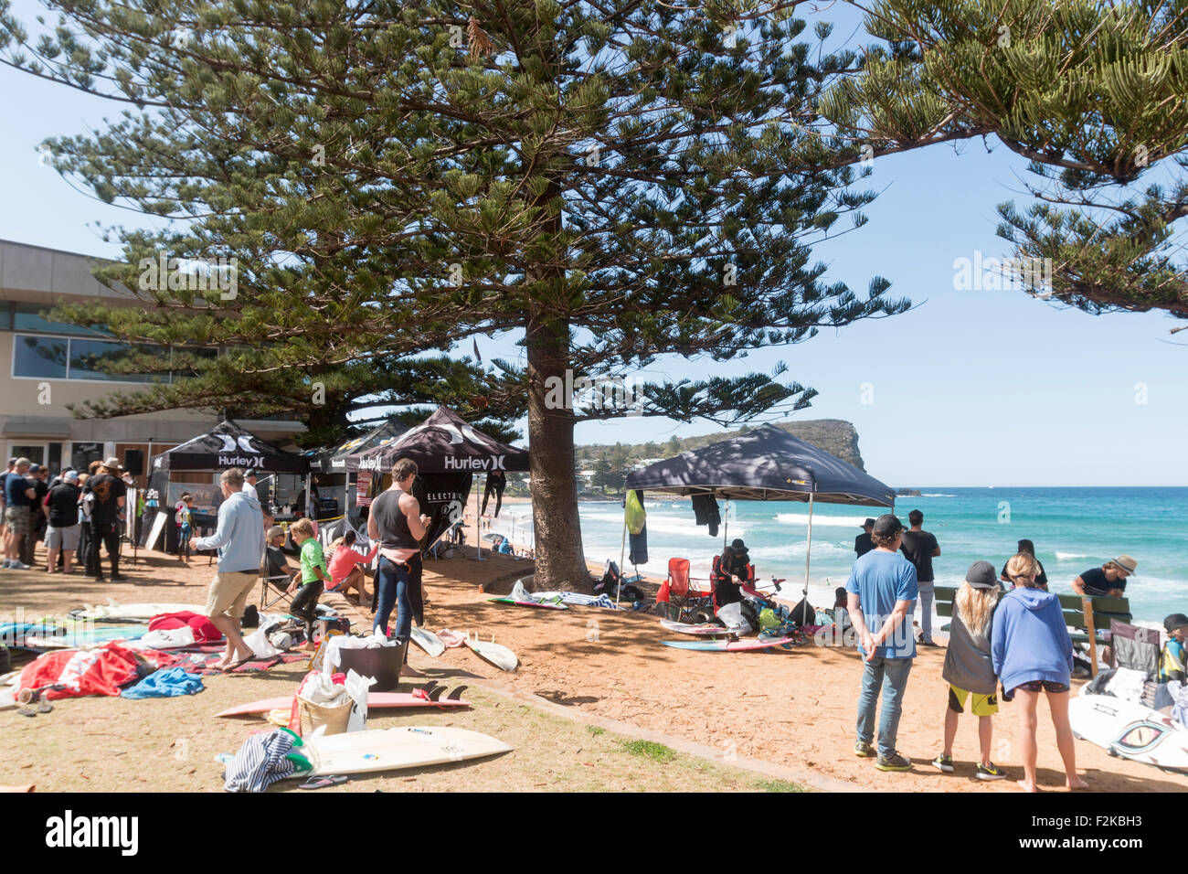 Sydney, Australia. 21st Sep, 2015. The Hurley BL’s Blast Off is a pre junior surfing festival designed and organised by 1988 World Surfing Champion Barton Lynch to celebrate the coming of summer and Australia’s rich surfing heritage.School children from 6 to 14 years receive assessment of their surfing skills. Credit:  model10/Alamy Live News Stock Photo
