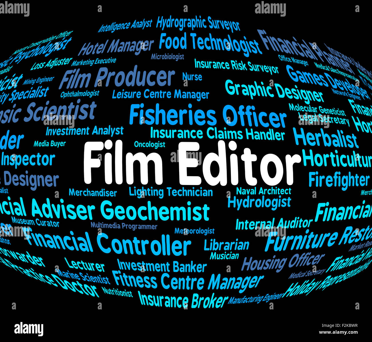 Film Editor Meaning Position Edits And Movies Stock Photo Alamy