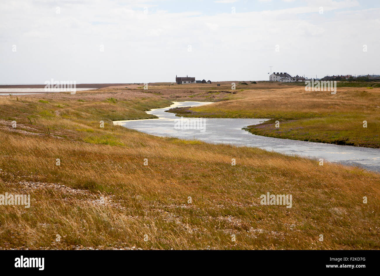 Features of coastal deposition, ridges and lagoon, Shingle Street ...