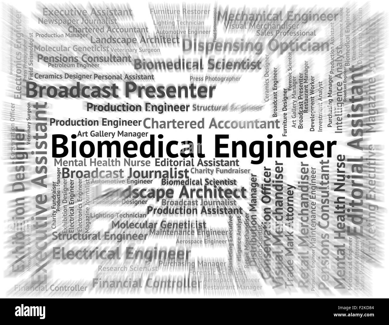 Biomedical Engineer Meaning Hire Text And Career Stock Photo