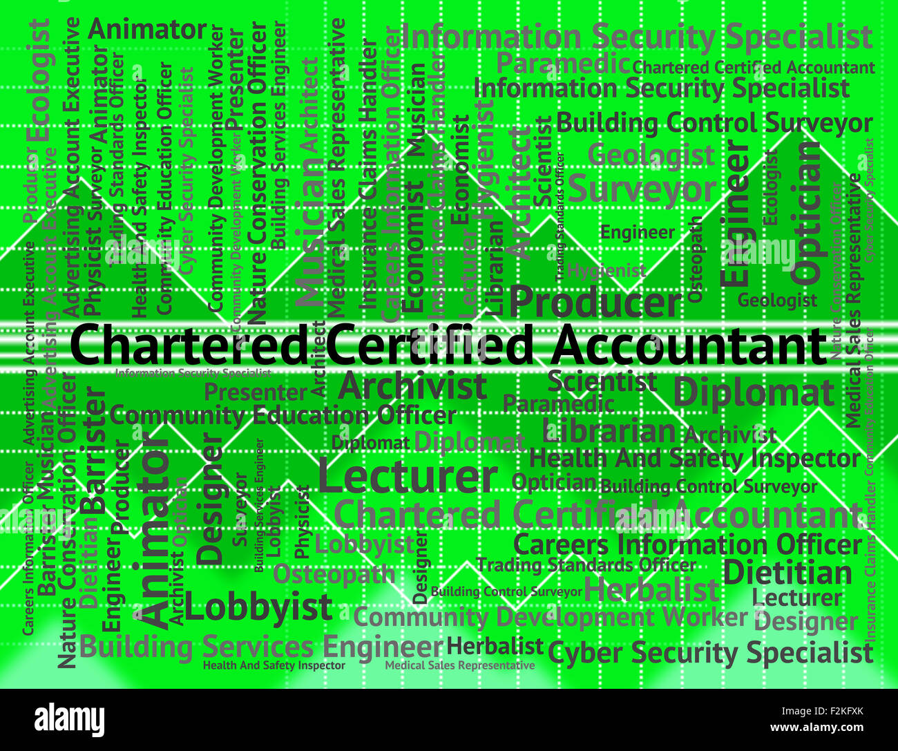 Chartered Certified Accountant Representing Book Keeper And Accounting