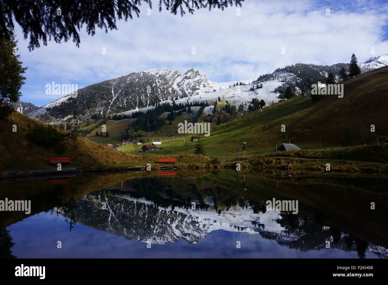 Blauseeli, Schwenden, Diemtigtal, Bernese alps, Switzerland Stock Photo