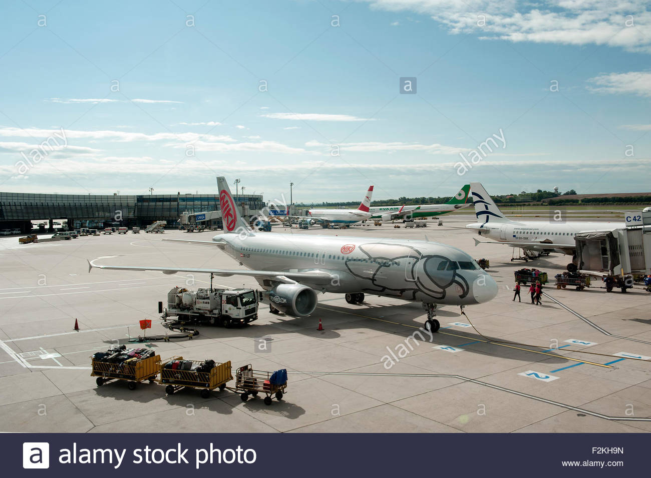 Vienna Austria Vienna International Airport (Flughafen Stock Photo