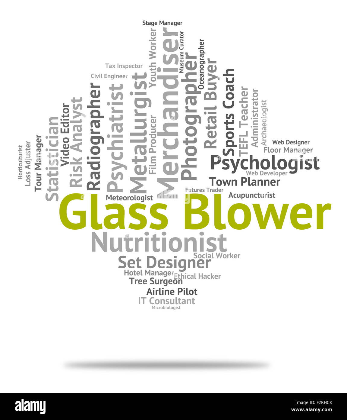 Glass Blower Representing Text Jobs And Employment Stock Photo Alamy