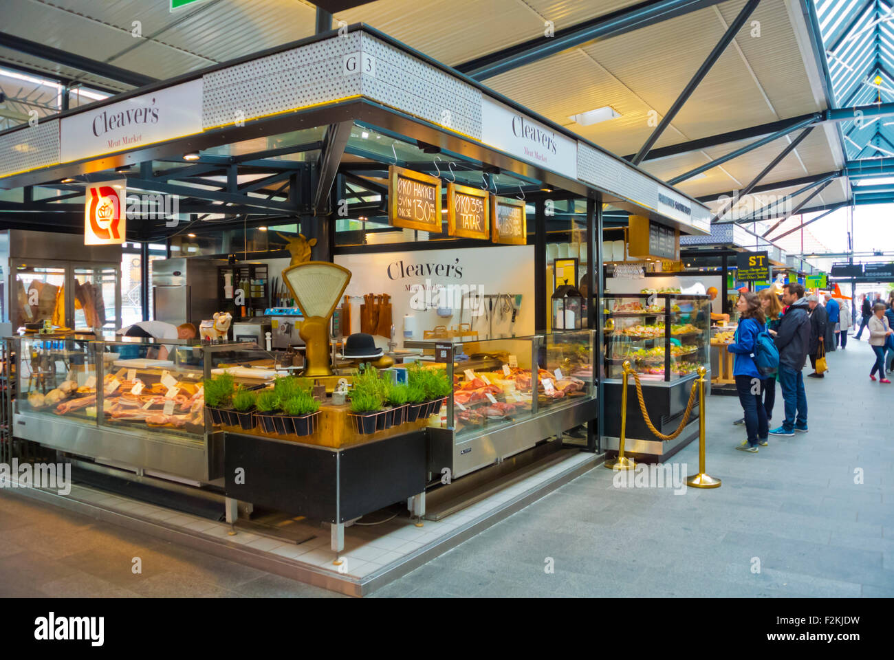 Torvehallerne, food market, market hall, Copenhagen, Denmark Stock ...