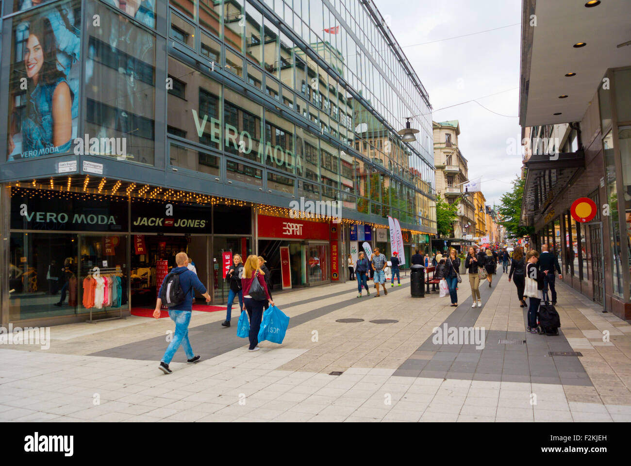 Stockholm shopping street hi-res stock photography and images - Alamy