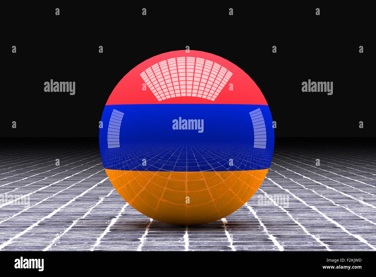 3d rendering of an Armenia flag on a sphere Stock Photo - Alamy