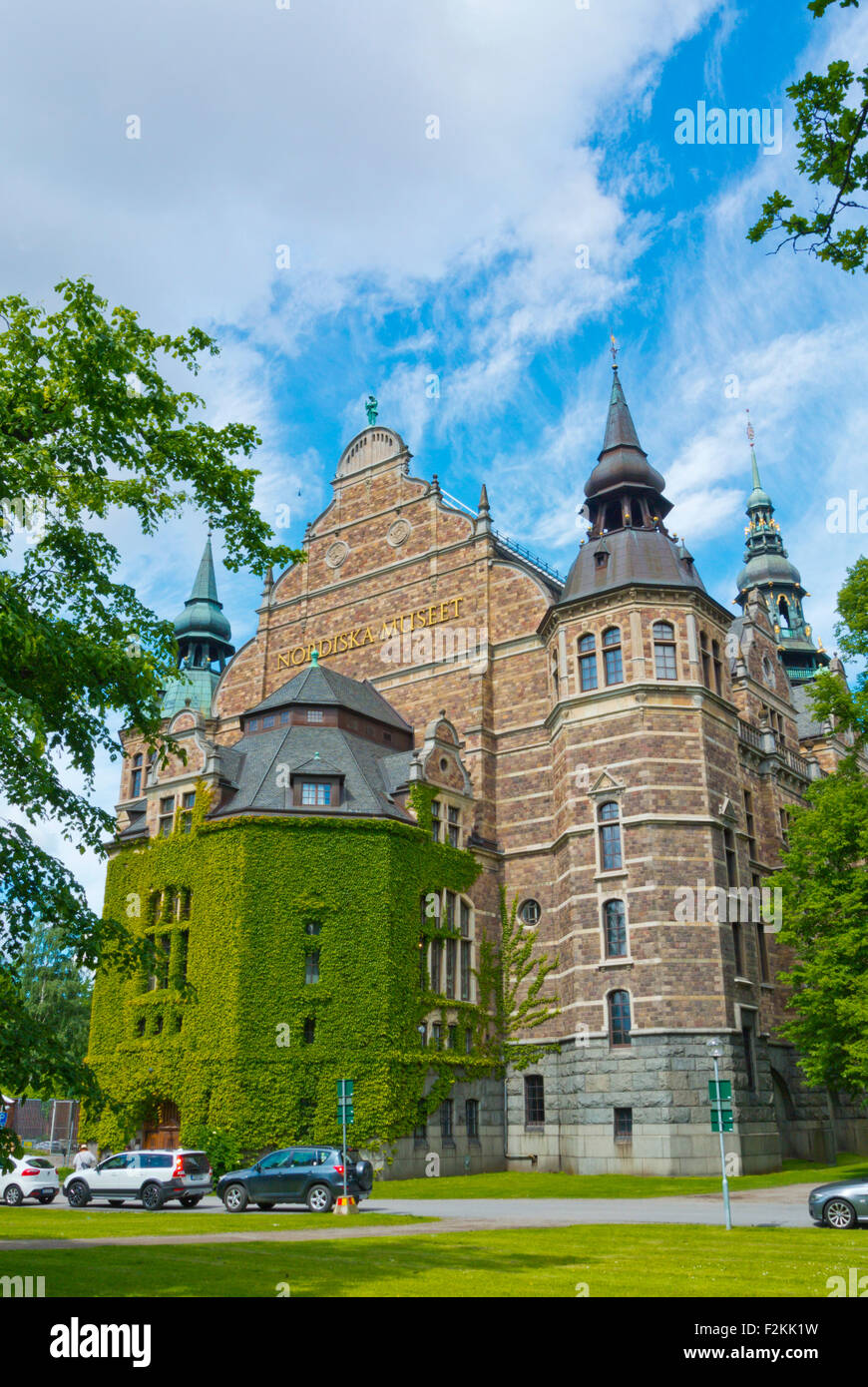 Nordiska museet, cultural history museum of Sweden, Djurgården island, Stockholm, Sweden Stock Photo