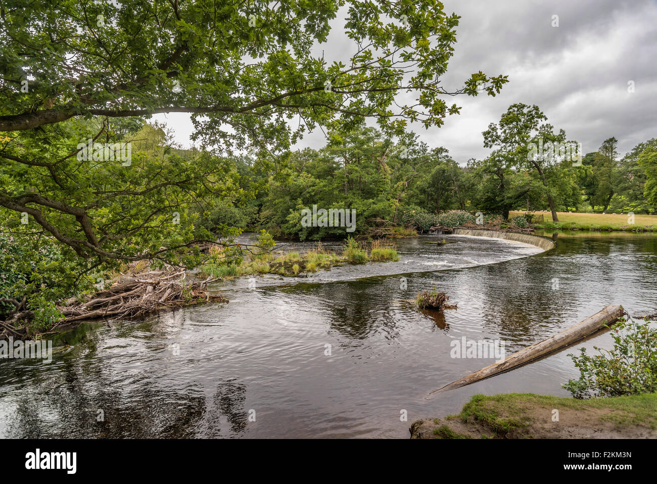 The Horseshoe falls on the River Dee at Llangollen. Denbighshire North
