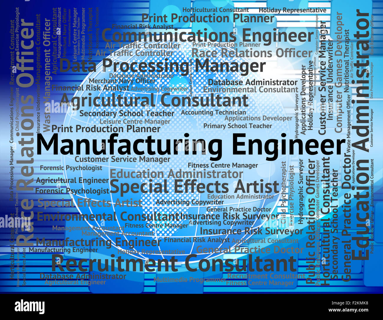 Manufacturing Engineer Meaning Engineering Jobs And Word Stock Photo