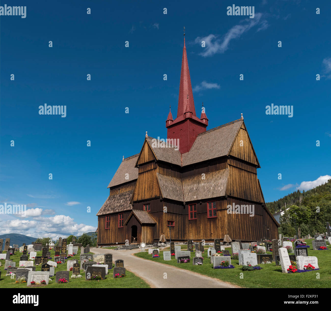 Stave Church Or Stavkyrkje, Ringebu, Gudbrandsdalen, Oppland Fylke 