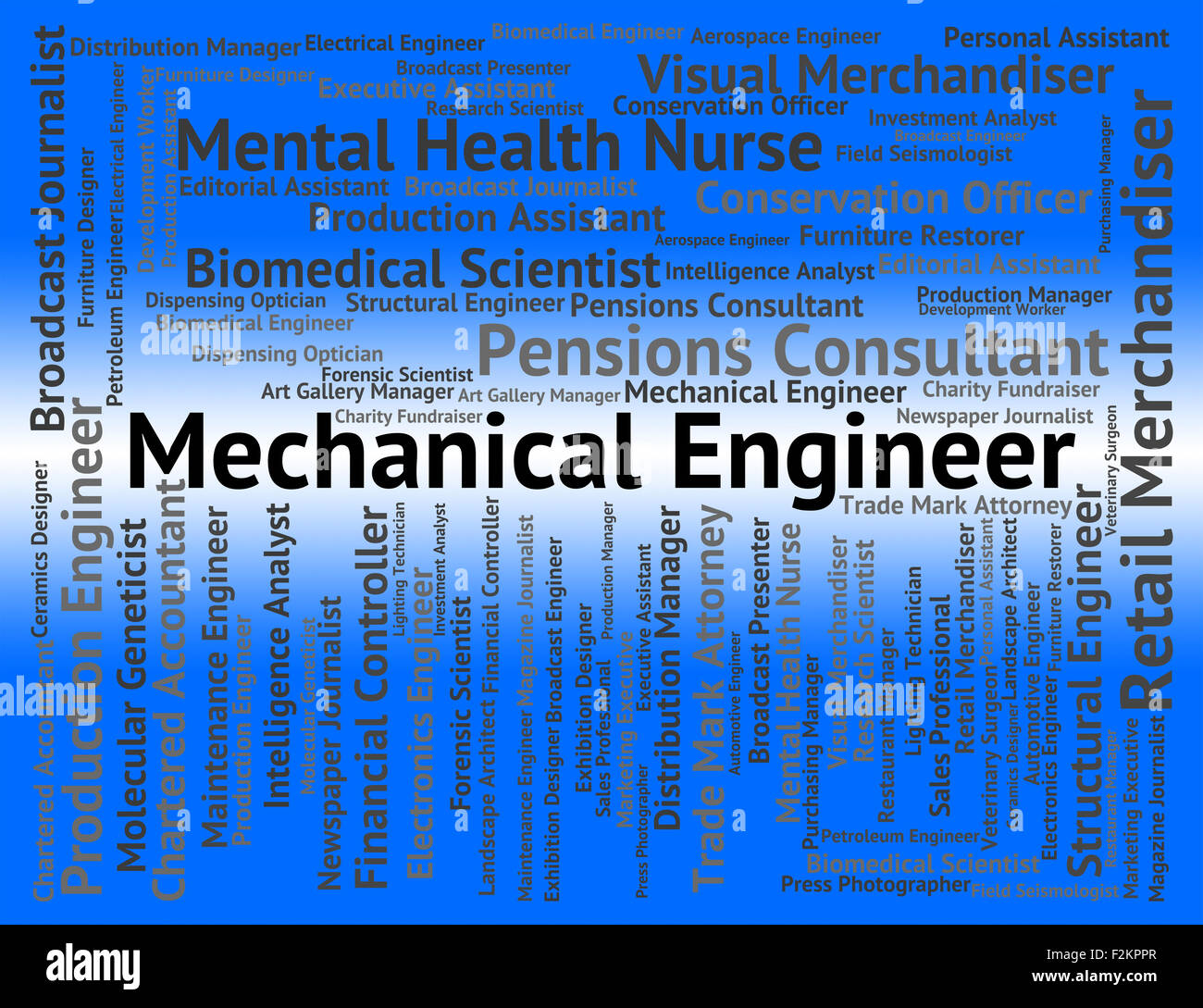 Mechanical Engineer Showing Mechanized Job And Position Stock Photo Alamy
