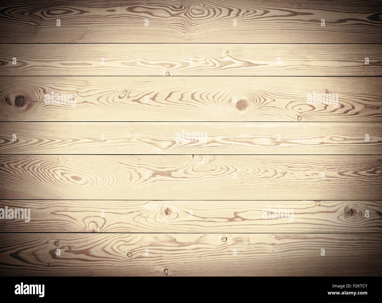 Light wooden texture with horizontal planks, table, desk or wall surface Stock Photo