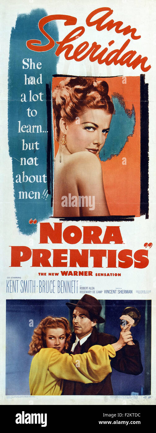 Nora Prentiss - Movie Poster Stock Photo
